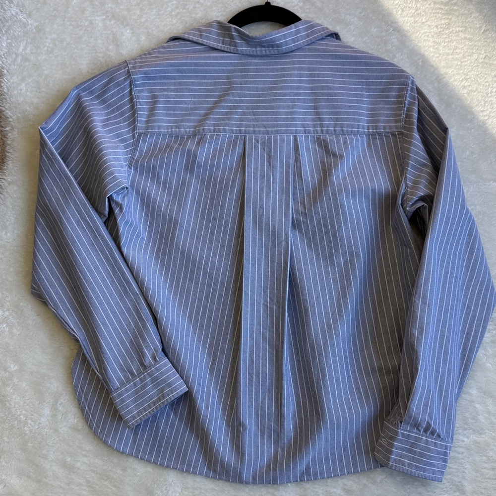 Frank & Eileen Button Up Shirt Silvio Size XS Stripe Blue EUC - Picture 7 of 7